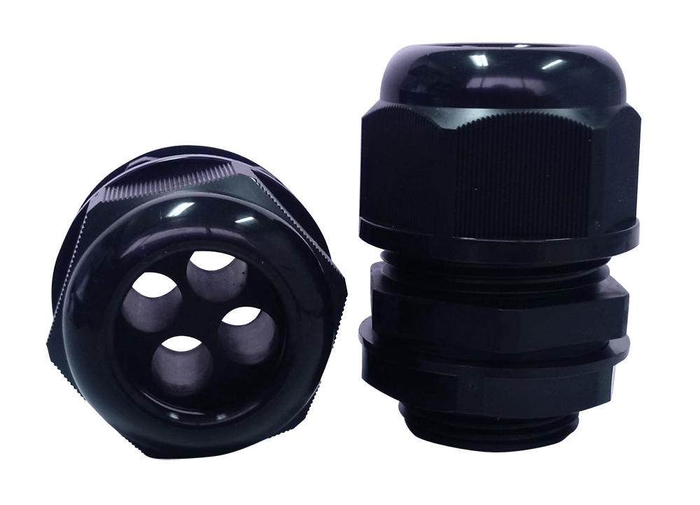 25mm Cable Gland Black with Multi Hole Inserts Solar PV Array eBay